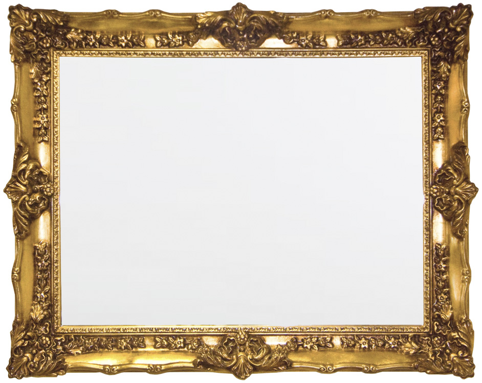 CF098G Wall décor art mirror gold classic ornate rectangular